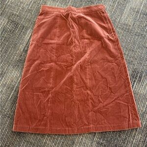 Vintage Joyce velvet and cord side zip skirt- size S/M